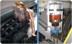 automated escalator lubricating system